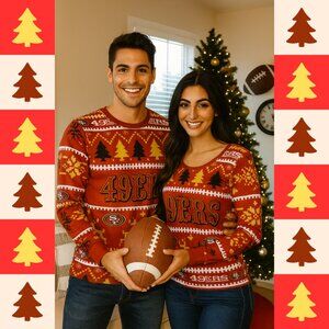 San Francisco 49ers Holiday Long Sleeve Top (Size S)